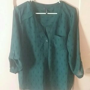 Lightweight 3/4 sleeve button down